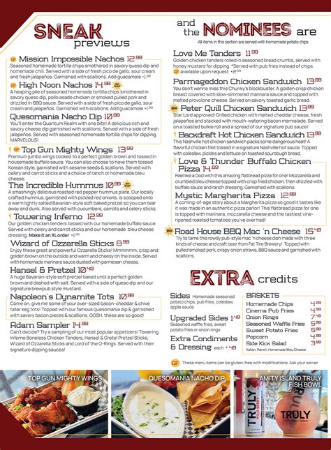 chunky's showtimes|chunky's cinema menu.